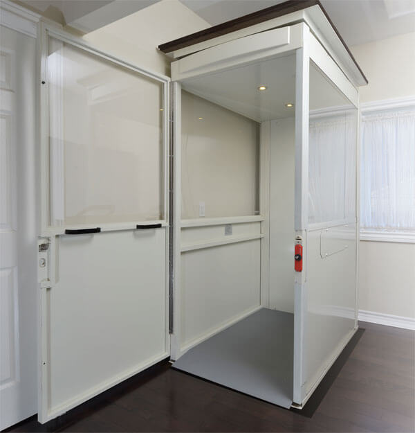 Savaria Telecab Elevator in white