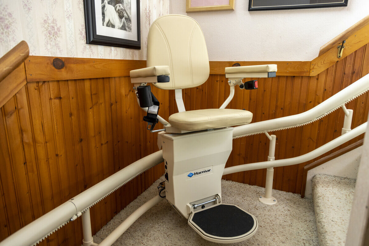 Harmar Helix stairlift in corner