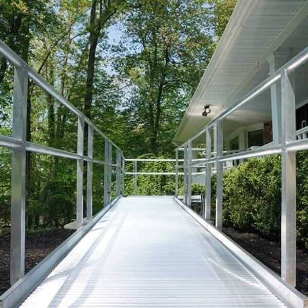 residential wheelchair ramp residential wheelchair ramp in front of a home